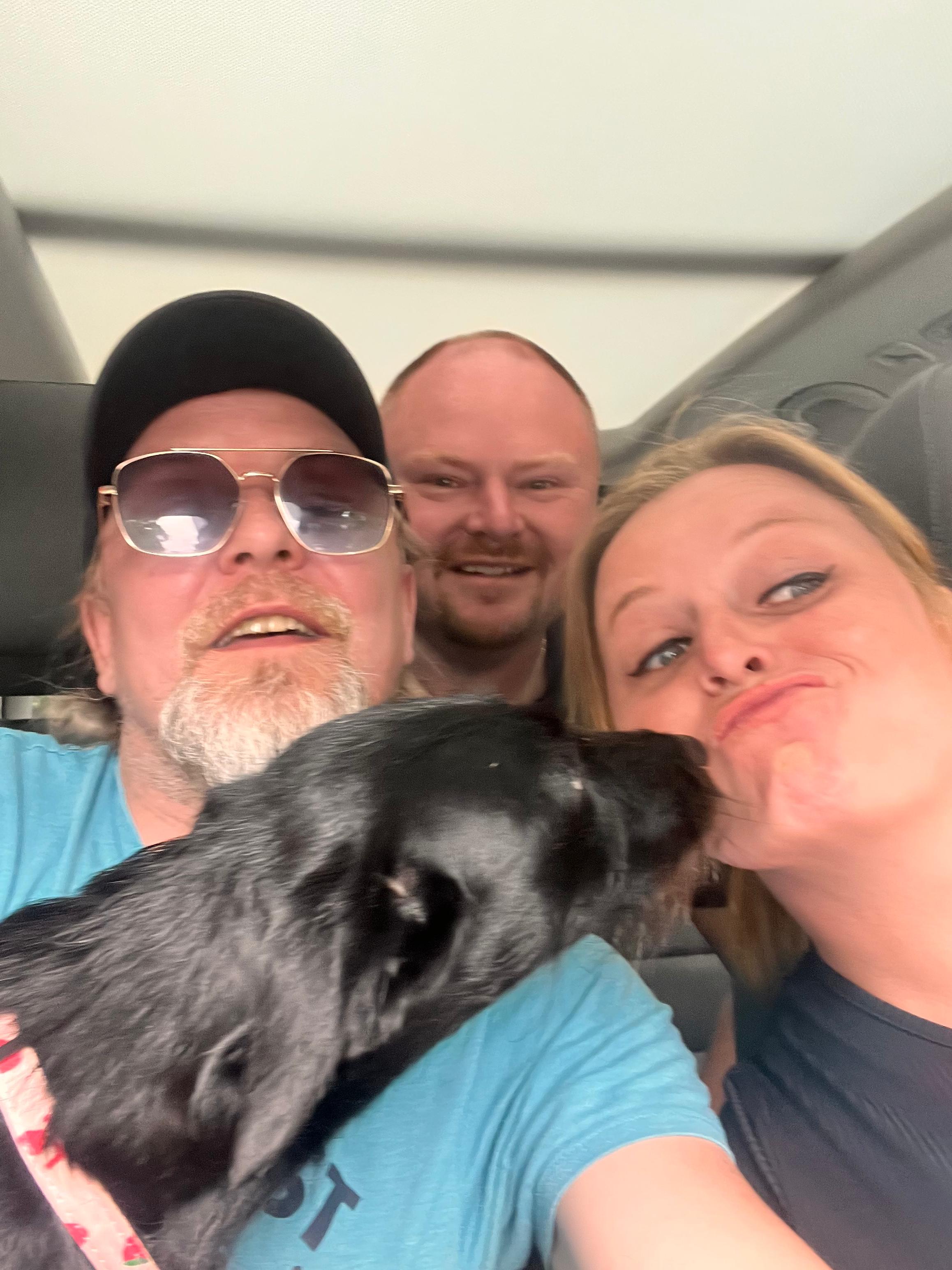 with my niece and nephew